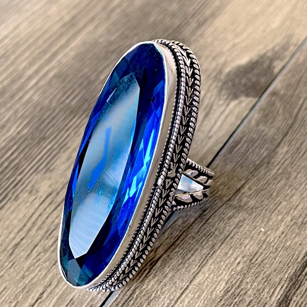 London Blue Quartz Ring